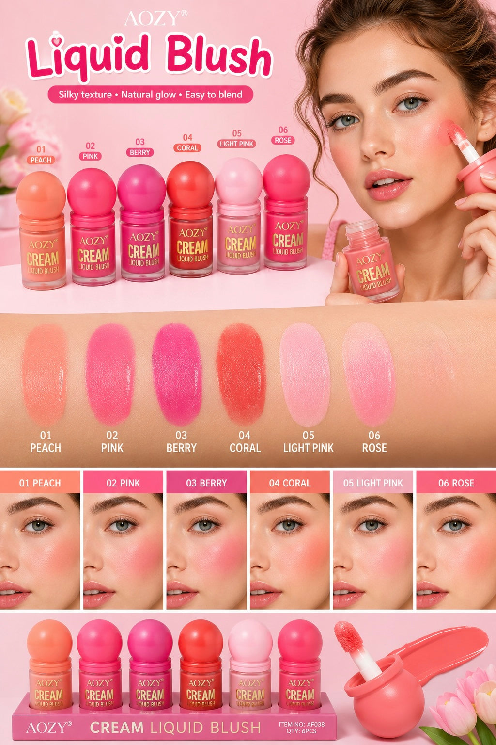 Blush Creamy Glow – Fard Liquido Effetto Naturale - R.a. Boutique