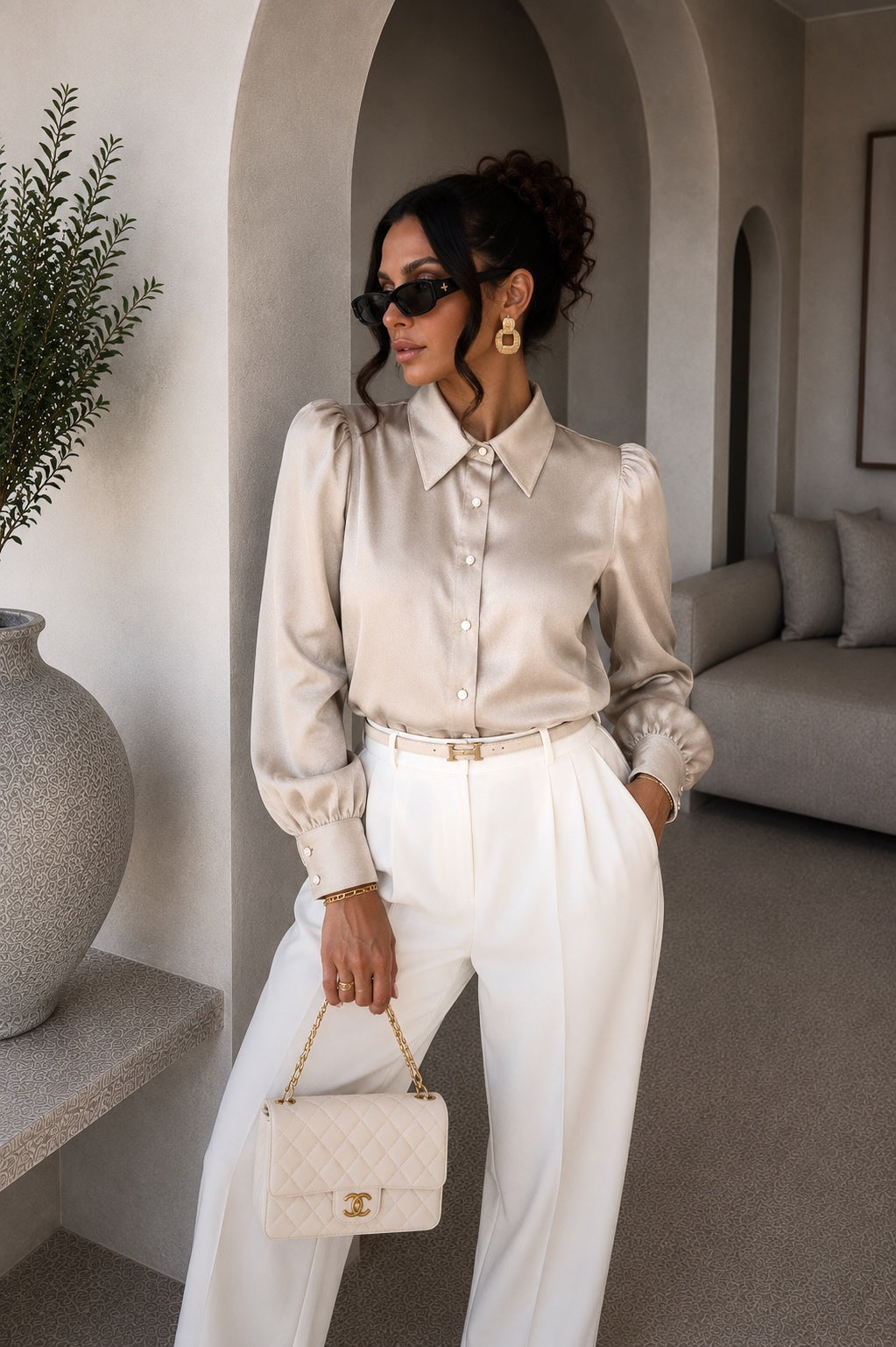Camicia Satin Glow - R.a. Boutique