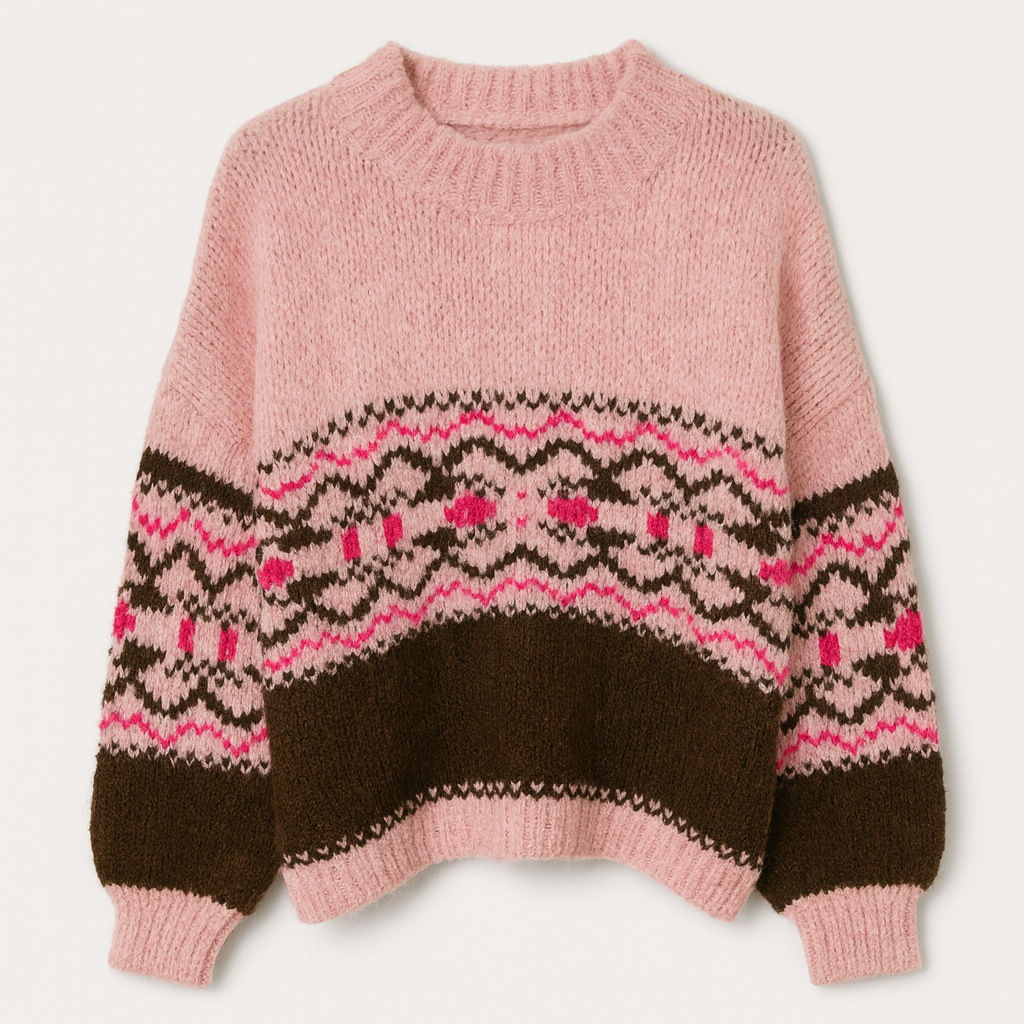 Maglione Winter Pink Nordic