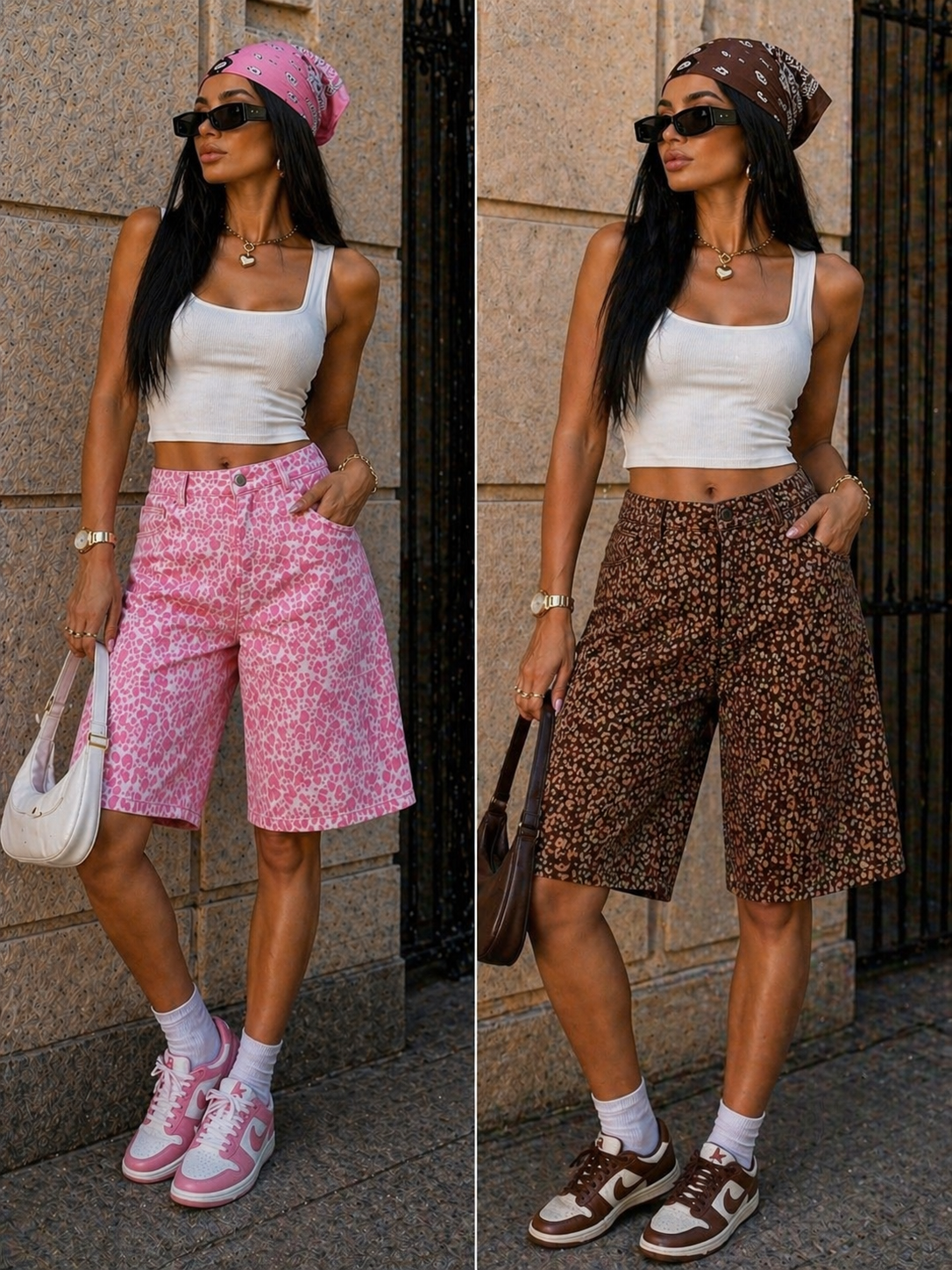 Short Leopard con elastico - R.a. Boutique
