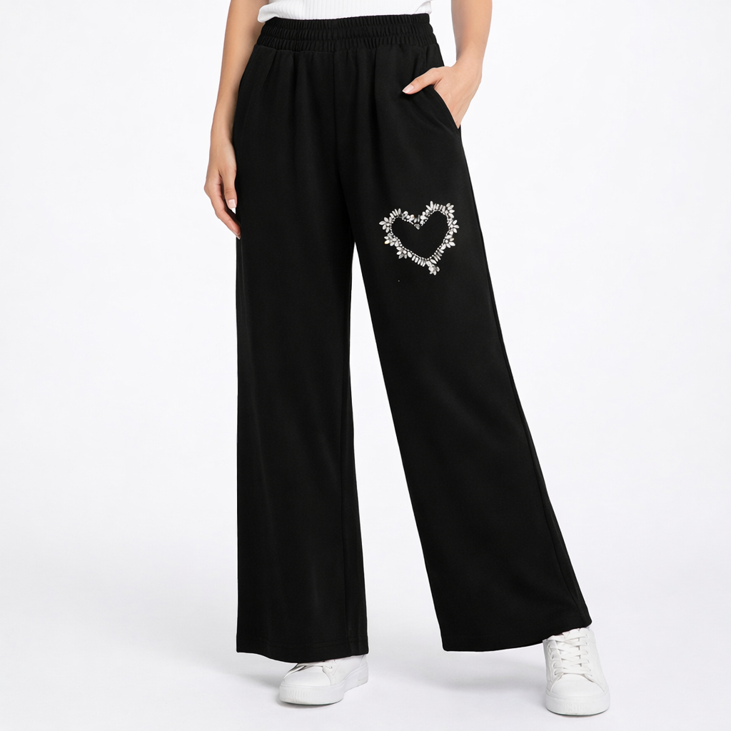 Tuta con strass a cuore - R.a. Boutique