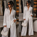 Completo Sangallo camicia e pantalone - R.a. Boutique