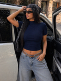 Top Collo Alto Essential a costine - R.a. Boutique
