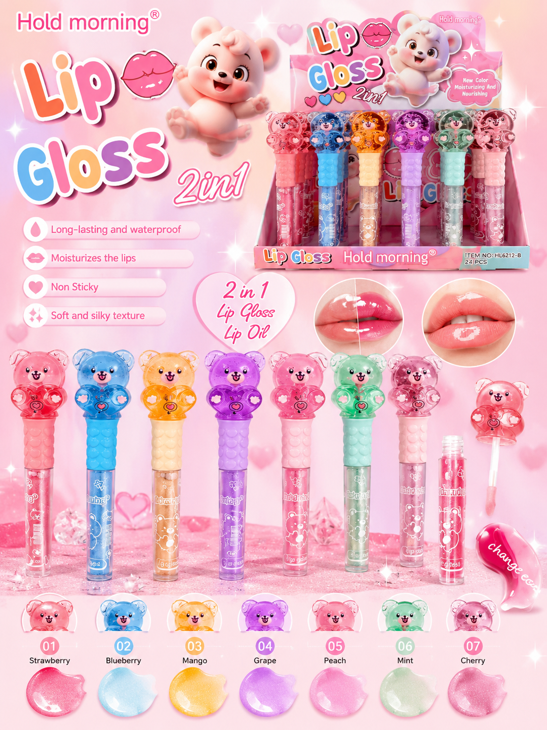 Bear kiss lip gloss - R.a. Boutique
