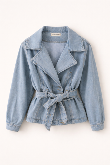 Giacca in jeans con cintura - R.a. Boutique