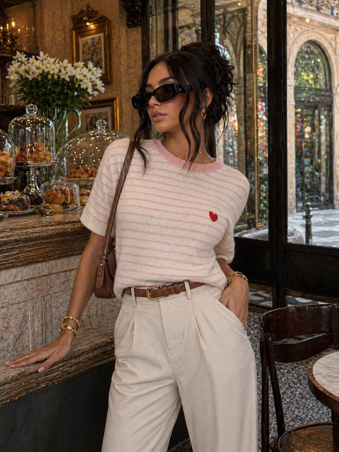 Maglia Sweet Heart a Righe - R.a. Boutique