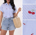 Camicia cherry cotone - R.a. Boutique
