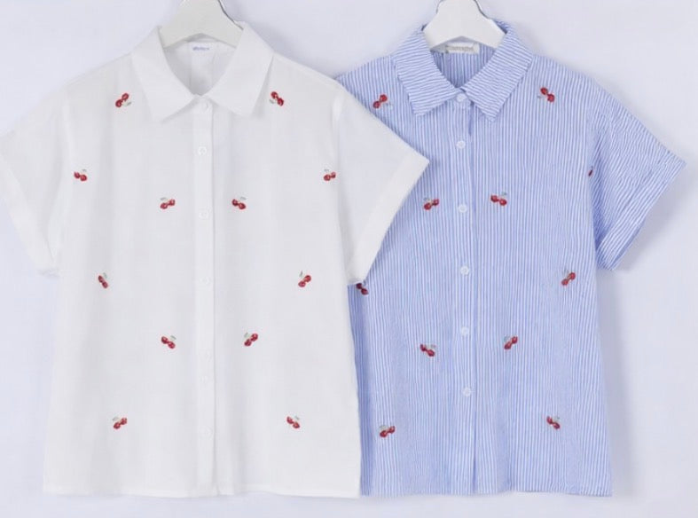 Camicia cherry cotone - R.a. Boutique