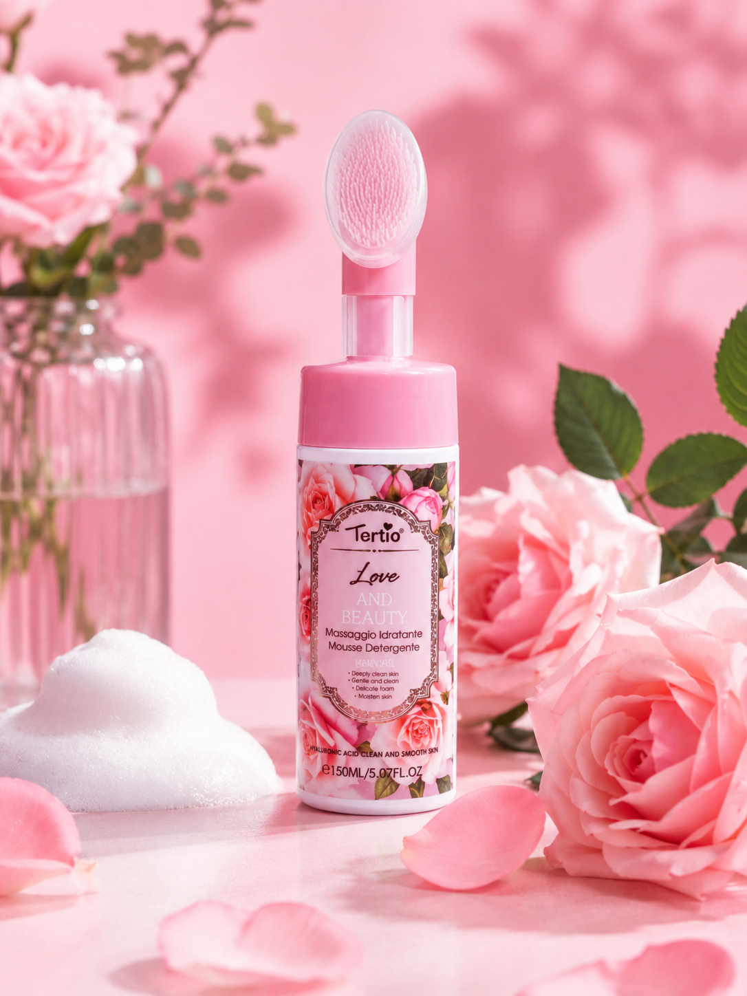 Japan Cherry Blossom – Mousse Detergente Idratante con Spazzola Soft Touch - R.a. Boutique