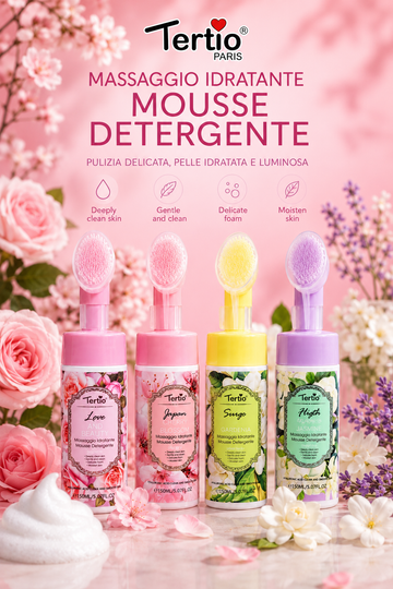 Japan Cherry Blossom – Mousse Detergente Idratante con Spazzola Soft Touch - R.a. Boutique