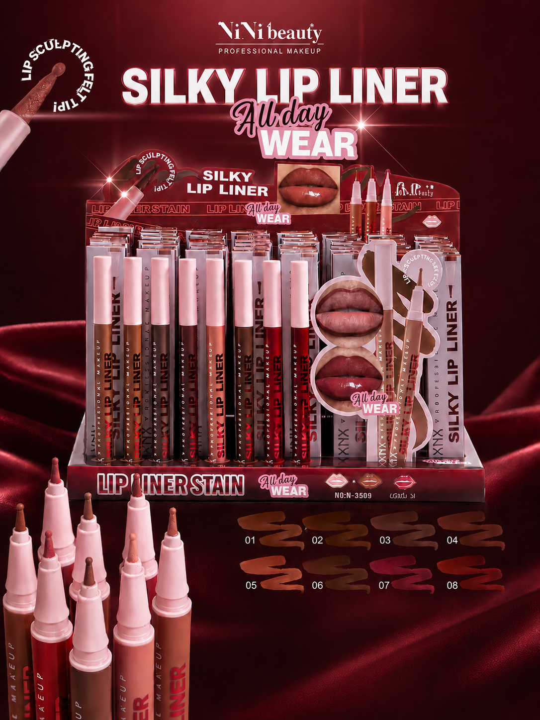 Silky Lip Liner Stain – Matita Labbra Effetto Tattoo Long Lasting - R.a. Boutique