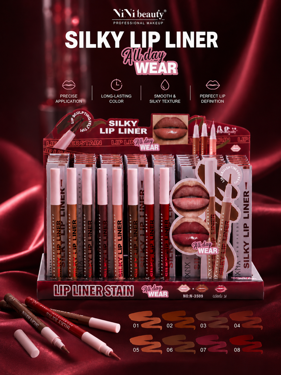 Silky Lip Liner Stain – Matita Labbra Effetto Tattoo Long Lasting - R.a. Boutique