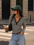 Maglia a Righe con Bottoncini - R.a. Boutique