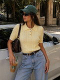 Polo a Trecce bottoni gioiello - R.a. Boutique
