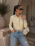 Camicia con brillantini su polso e maniche - R.a. Boutique