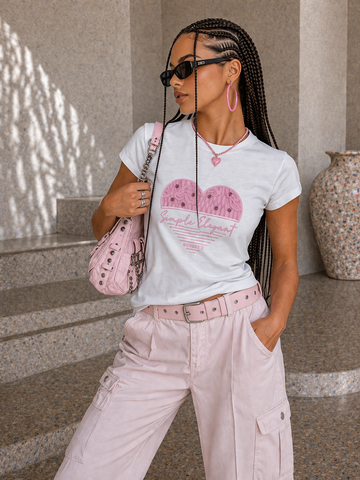 T-Shirt con cuore simple elegant - R.a. Boutique