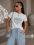 T-Shirt con cuore simple elegant - R.a. Boutique
