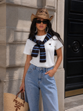 T-shirt con dettaglio cuore e coprispalle - R.a. Boutique