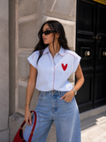 Camicia con dettaglio cuore - R.a. Boutique
