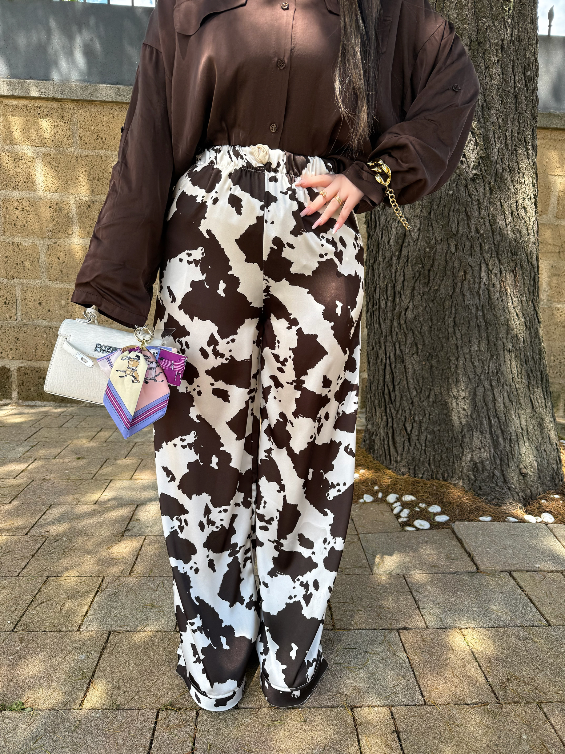 Pantalone effetto mucca - R.a. Boutique