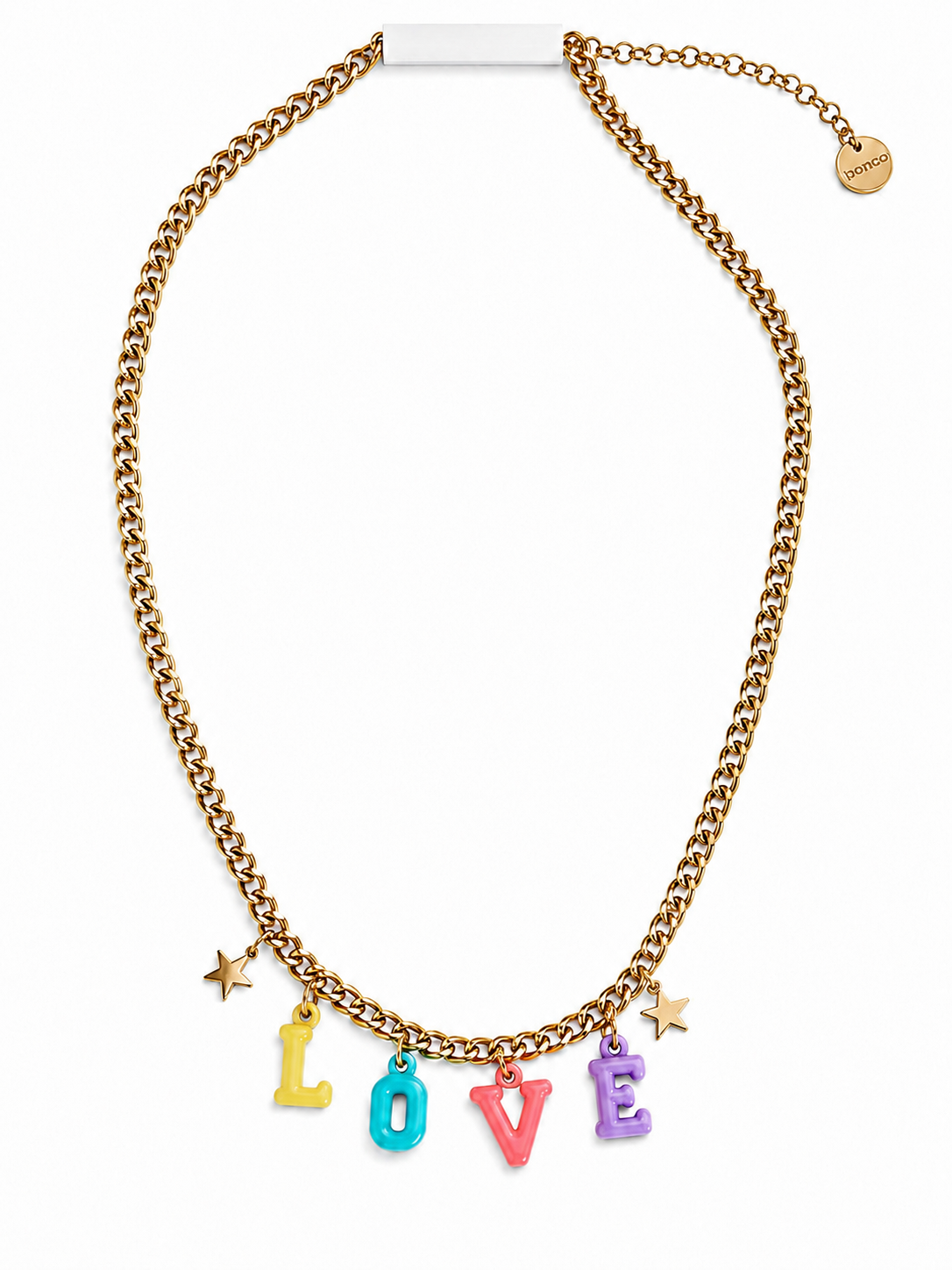 Collana Gold con Charms Colorati - R.a. Boutique