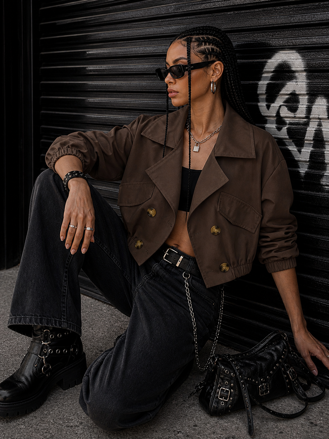 Trench con elastico - R.a. Boutique