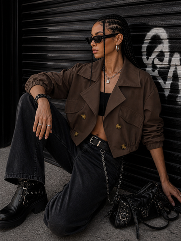 Trench con elastico - R.a. Boutique