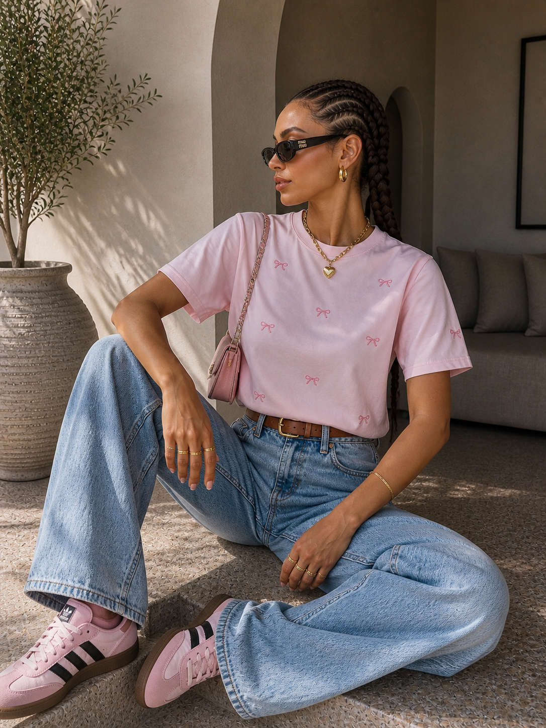 T-shirt con fiocchetti - R.a. Boutique