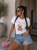 T-shirt Bonjour Teddy Love - R.a. Boutique