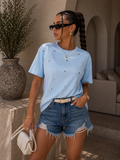 T-shirt Cuori Brillantini Love Basic - R.a. Boutique