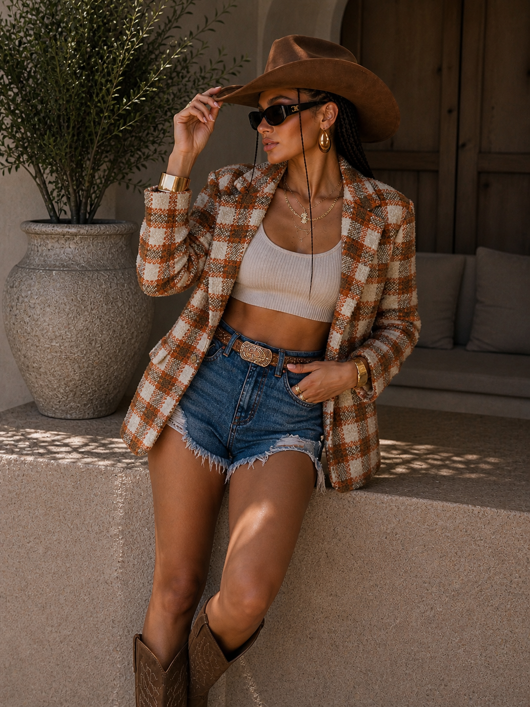 Blazer check - R.a. Boutique