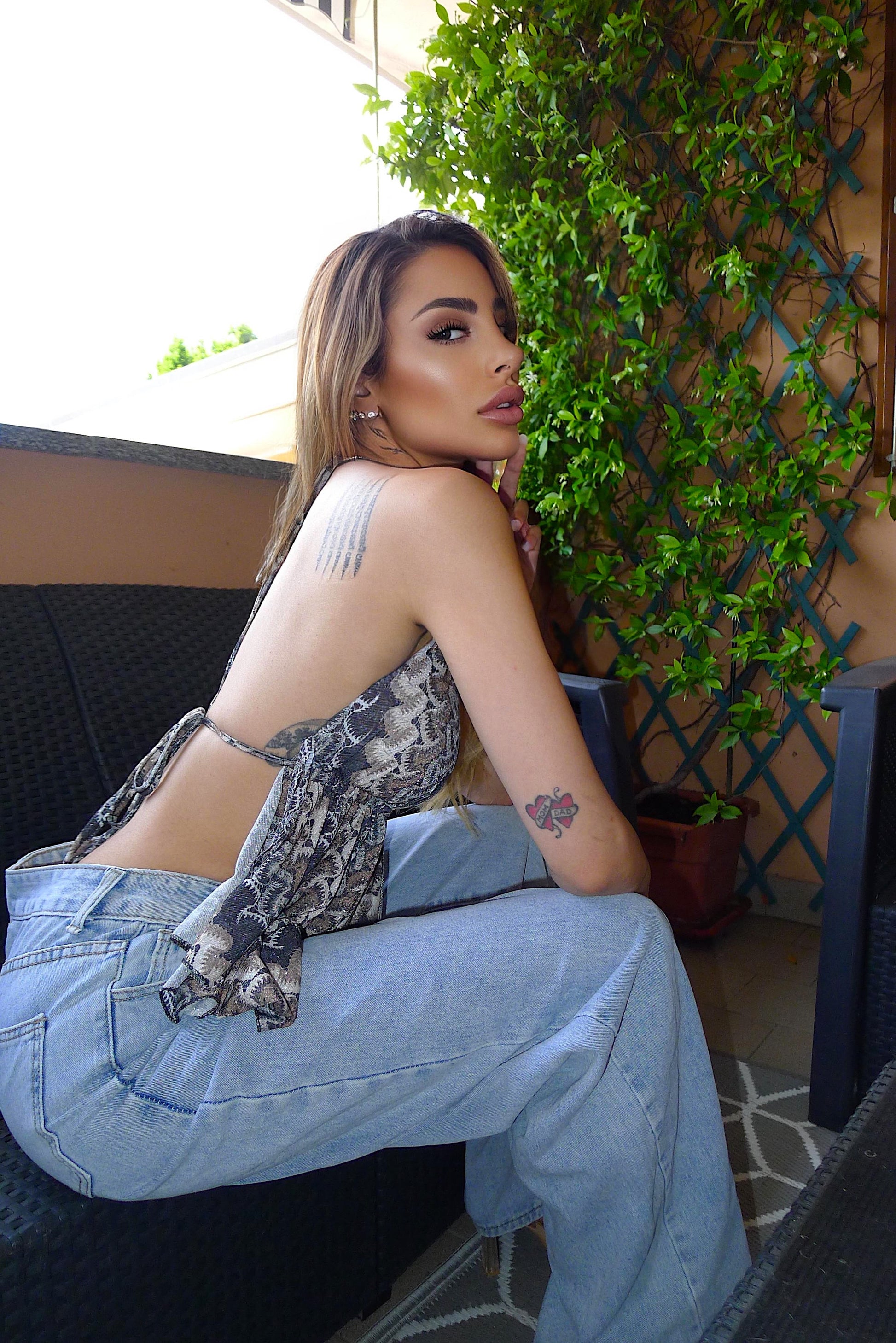 Top lurex military - R.a. Boutique