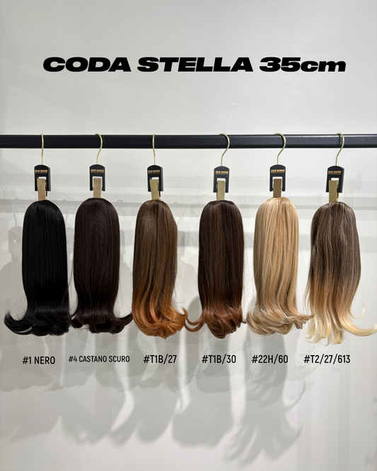 Coda Stella Extension liscia con coulisse 35cm vari colori - R.a. Boutique