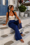 Pantalone satin con elastico - R.a. Boutique