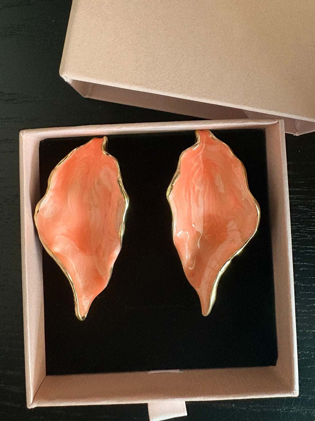Orecchini Foglia Corallo - R.a. Boutique