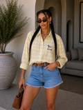 Camicia a quadri con bassotto - R.a. Boutique