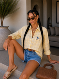 Camicia a quadri con bassotto - R.a. Boutique