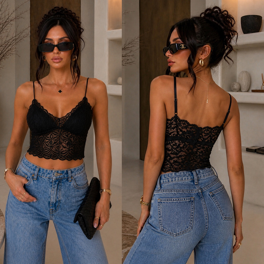 Top Lace Dream con Spalline Regolabili - R.a. Boutique