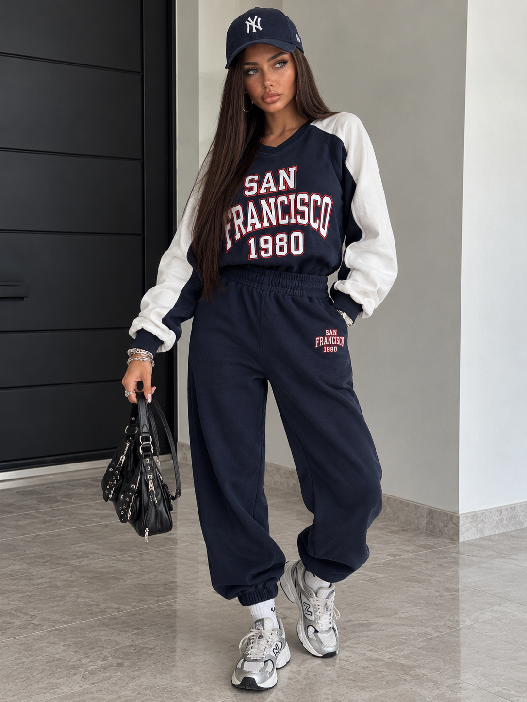 Completo Tuta San Francisco 1980 Bicolor – Blu Navy e Bianco - R.a. Boutique