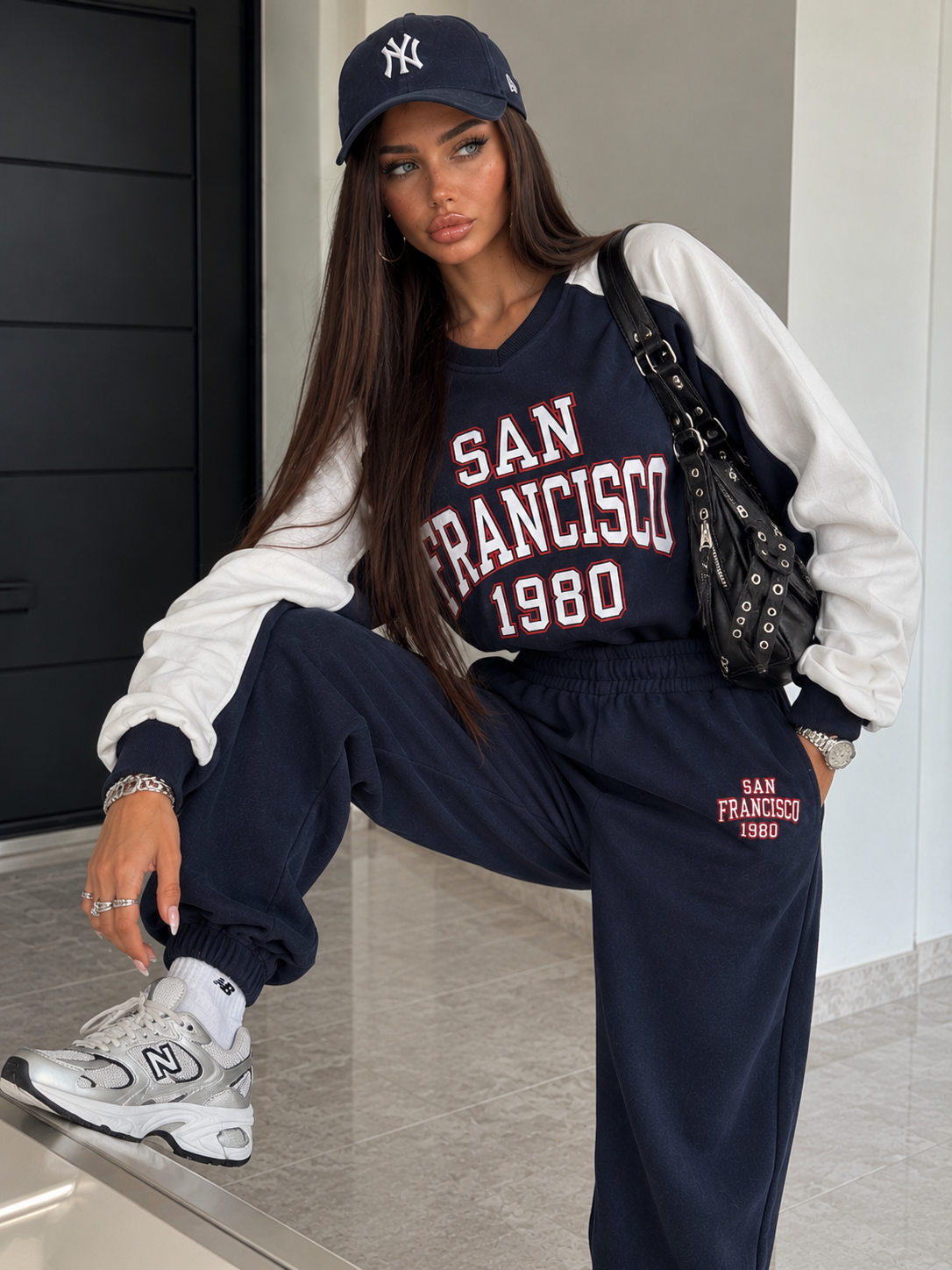 Completo Tuta San Francisco 1980 Bicolor – Blu Navy e Bianco - R.a. Boutique
