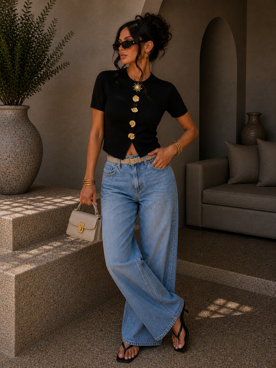 Maglia con gioielli Marine - R.a. Boutique