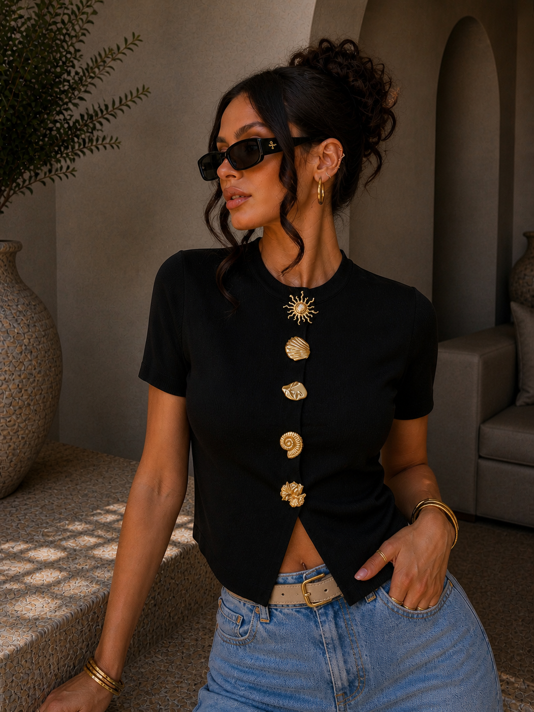 Maglia con gioielli Marine - R.a. Boutique