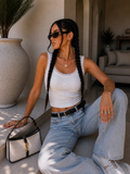 Top a costine con fiocchetti - R.a. Boutique
