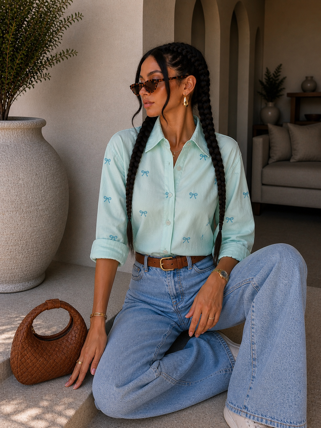 Camicia con fiocchetti - R.a. Boutique