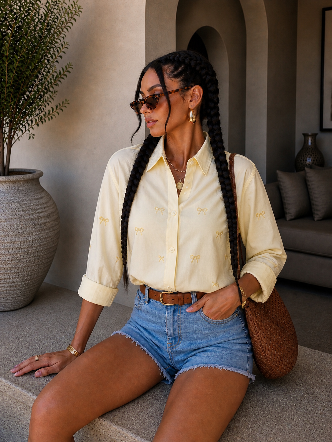 Camicia con fiocchetti - R.a. Boutique