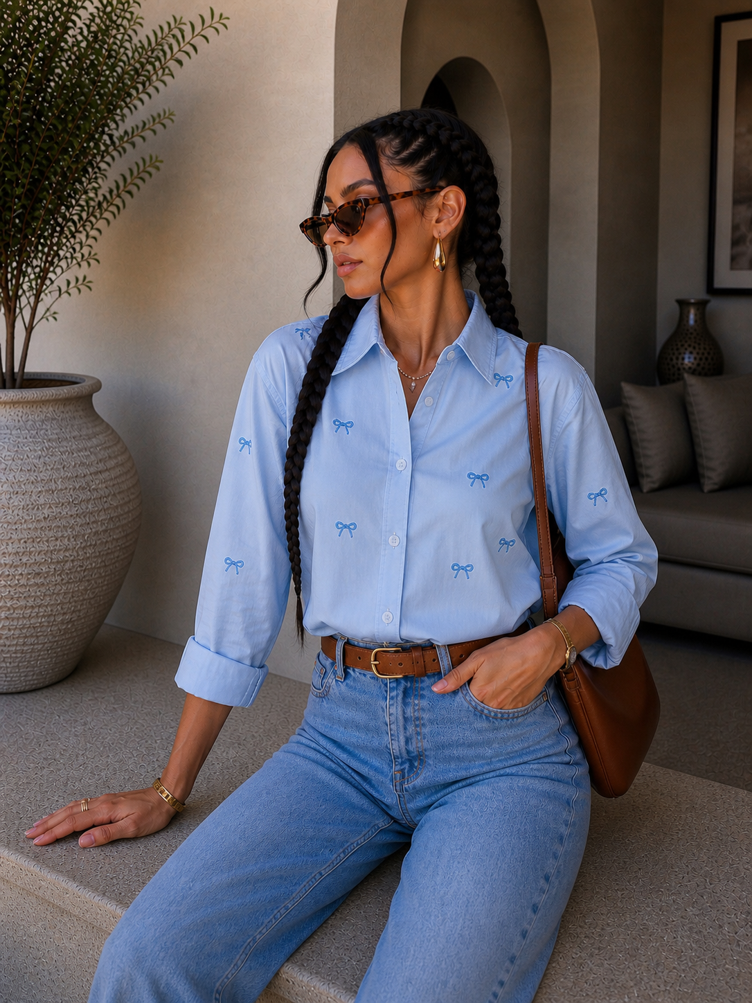 Camicia con fiocchetti - R.a. Boutique