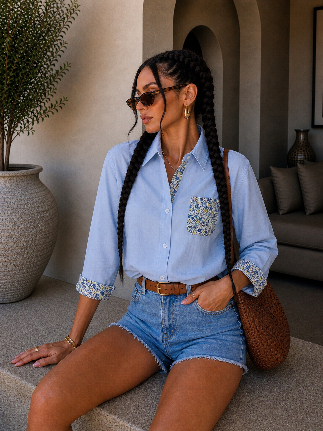Camicia floreal pacht - R.a. Boutique