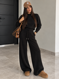 Completo Soft Winter in Maglia con Pantalone – Nero - R.a. Boutique