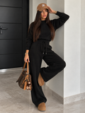 Completo Soft Winter in Maglia con Pantalone – Nero - R.a. Boutique