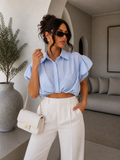 Camicia a quadri azzurra - R.a. Boutique